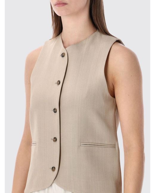 Loulou de Saison Natural Virgin Wool And Viscose Vest