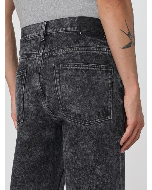 Golden Goose Deluxe Brand Gray Printed Denim Jeans for men