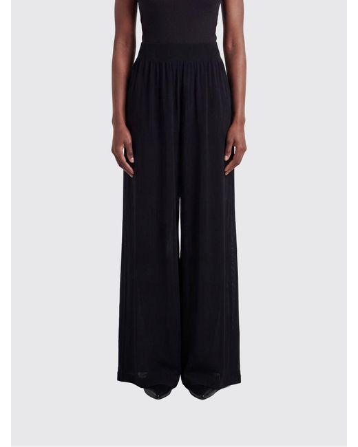 Alaïa Black Jersey Palazzo Trousers