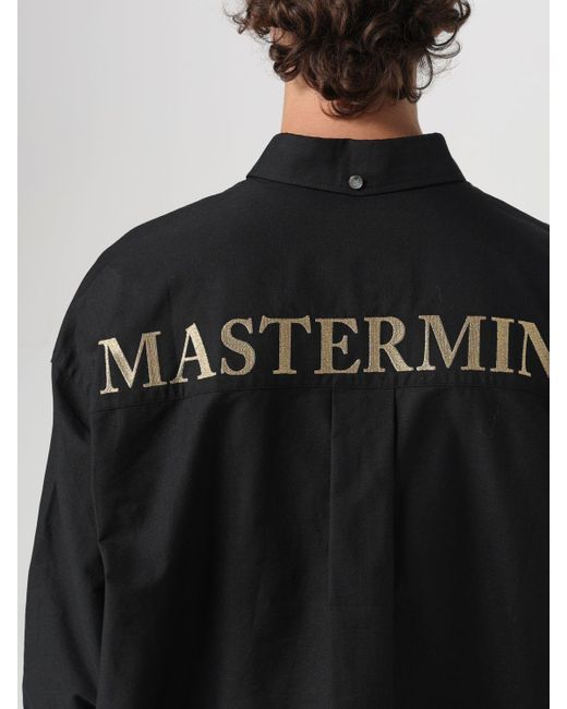 Camicia in cotone di MASTERMIND WORLD in Black da Uomo