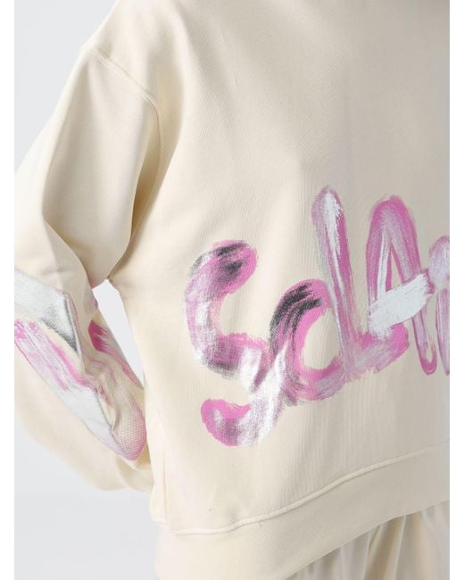 DISCLAIMER Pink Sweatshirt Damen