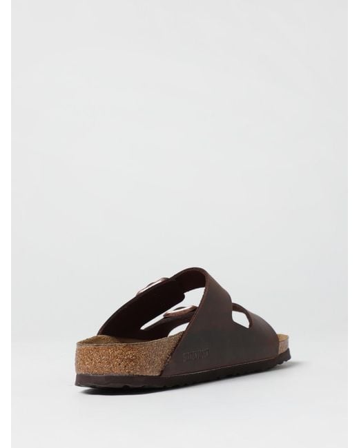 Birkenstock Brown Arizona Oiled Leather Sandals for men