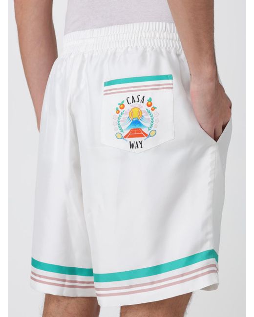 Pantalones Cortos Hombre Casablanca de hombre de color White