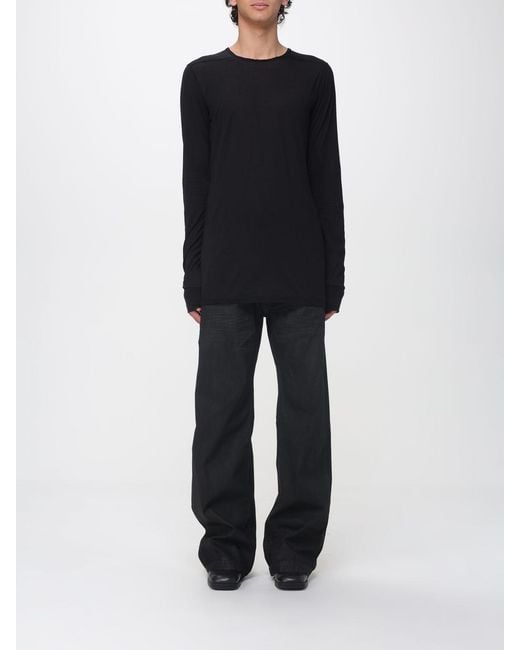 Rick Owens Blue Cotton T-Shirt for men