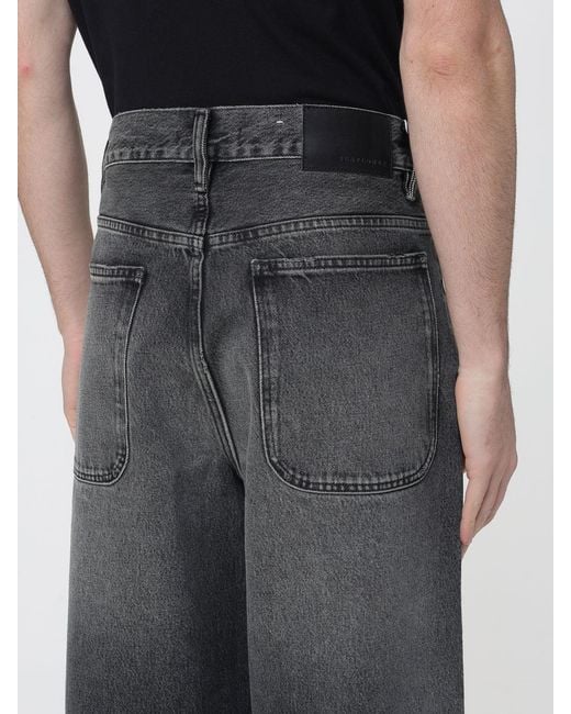 sunflower Black Wide Leg Denim Jeans for men