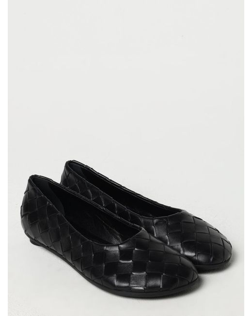 Bottega Veneta Black Intrecciato Ballerinas