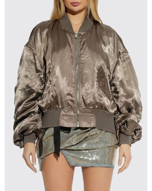 Rick Owens Brown Technical Fabric Bomber Jacket