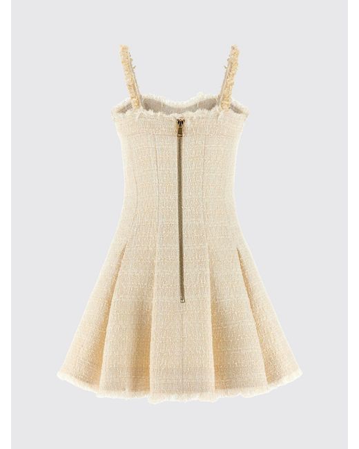 Balmain Natural Tweed Mini Dress