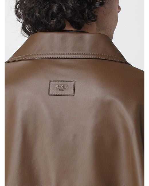 Fendi Brown Trench Coat for men
