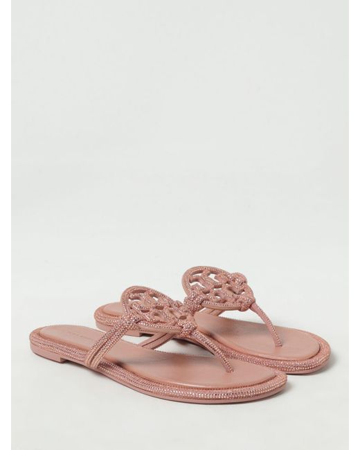 Tory Burch Pink Flat Sandals
