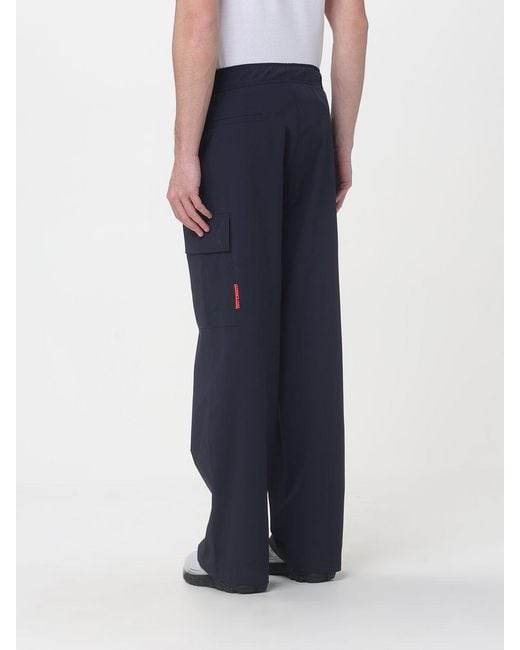 Just Cavalli Blue Technical Fabric Cargo Trousers for men