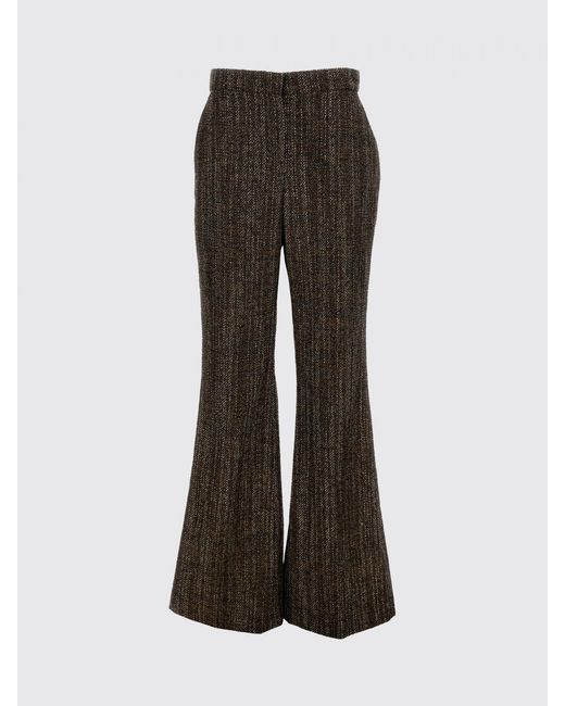 Fendi Brown Wool Trousers