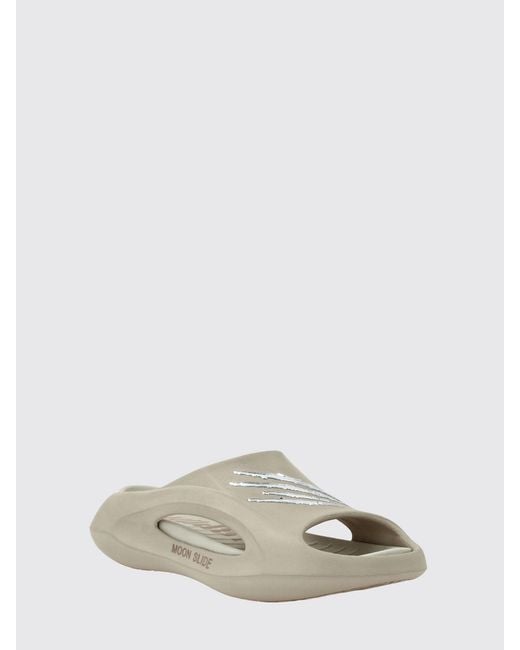 Philipp Plein White Rubber Sliders for men
