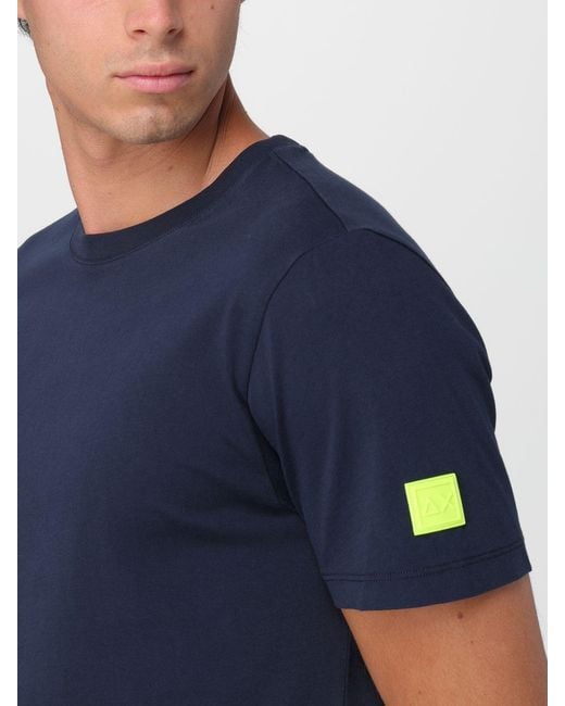 T-Shirt Basic di Sun 68 in Blue da Uomo