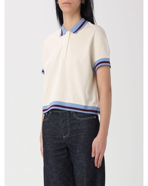 Marni White Cotton Polo Shirt