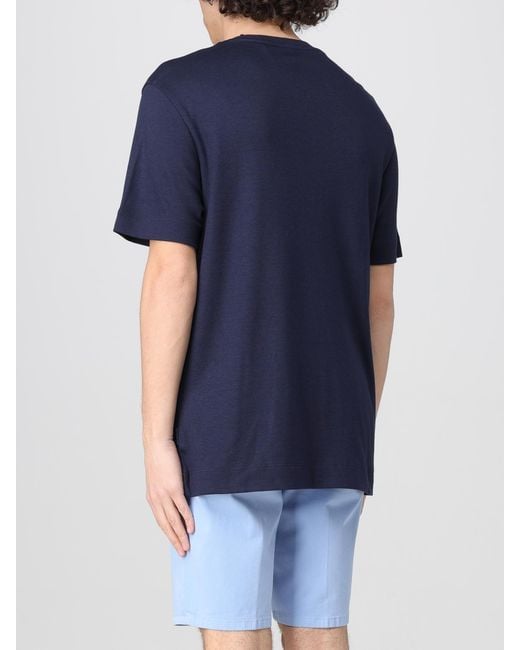 T-Shirt Basic di Boss in Blue da Uomo