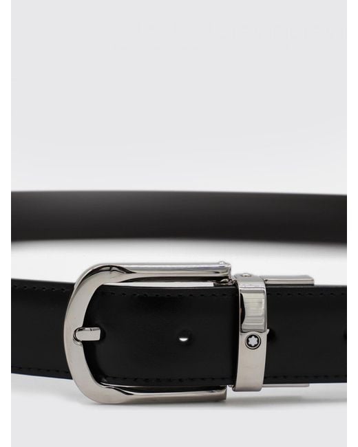 Montblanc White Leather Belt for men
