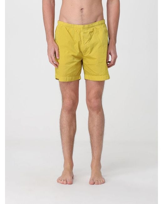 C P Company Yellow Polyamide Swimsuit for men