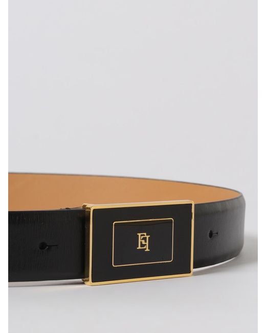 Elisabetta Franchi White Leather Belt