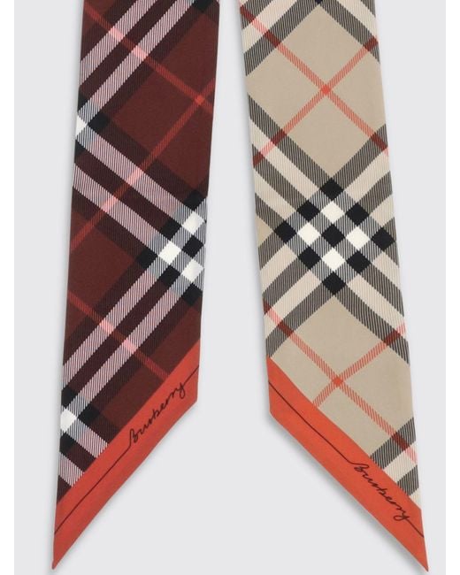 Burberry White Scarf