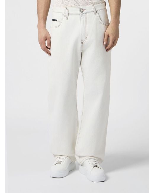 Philipp Plein White Jeans for men