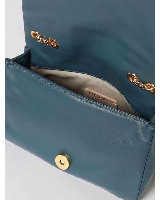 Coccinelle Blue Dulse Mini Leather Bag