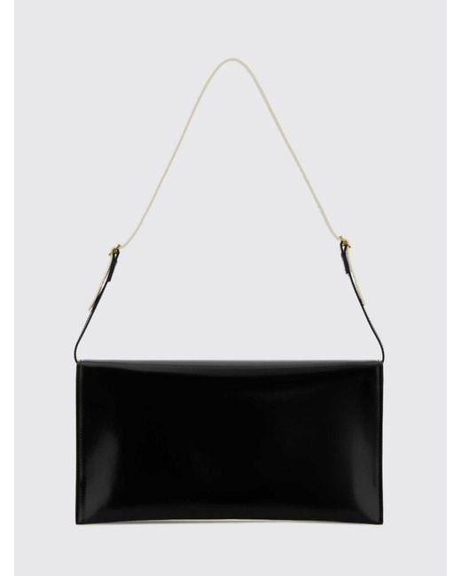 Jil Sander Black Leather File Bag