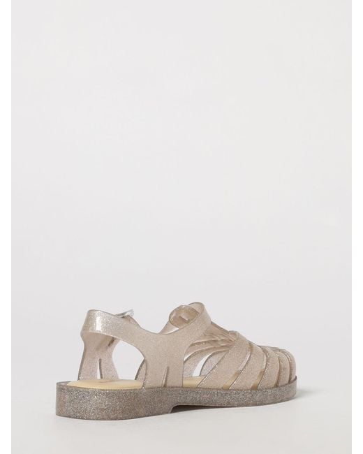 Melissa Natural Possession Glitter Pvc Fisherman Sandals With Low Heel
