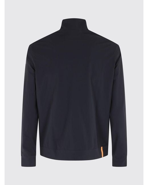 Rrd Blue High-Neck Technical Fabric Zip-Up Sweatshirt for men