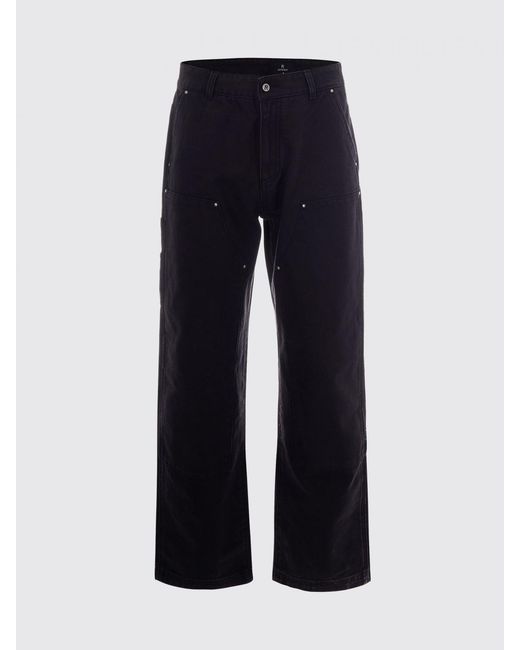 Represent Black Cotton Utility Jeans for men