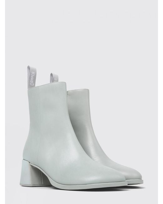 Camper White Kora Ankle Boots