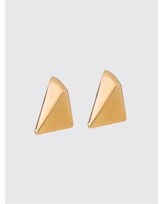 FEDERICA TOSI Metallic Virtual Triangular Pendant Earrings