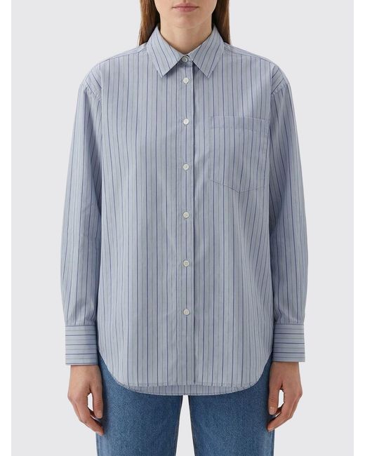 Totême  Blue Striped Cotton Shirt