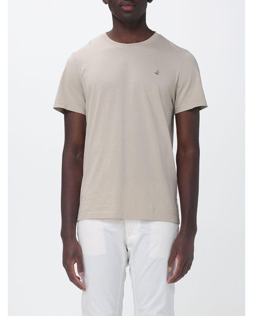 Brooksfield Multicolor Cotton Crew Neck T-Shirt for men