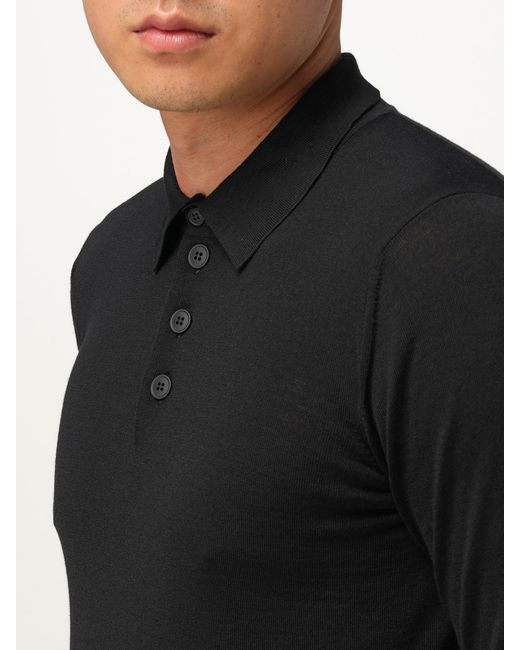 Emporio Armani Black Polo Shirt for men