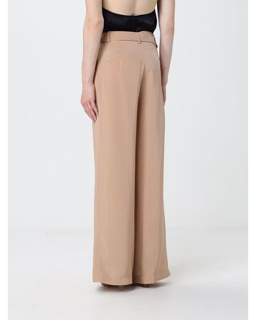 SIMONA CORSELLINI Natural Crêpe Palazzo Trousers