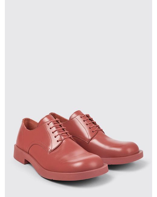 Camper Red Brogue Shoes for men