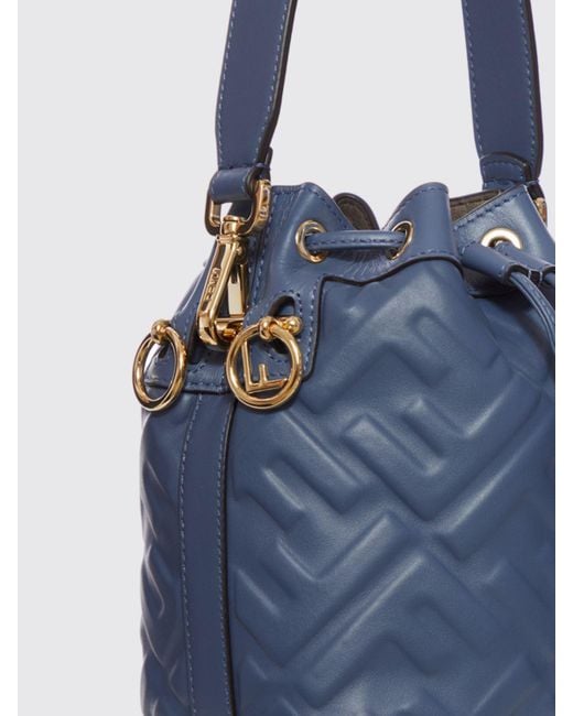 Fendi Blue Schultertasche Damen
