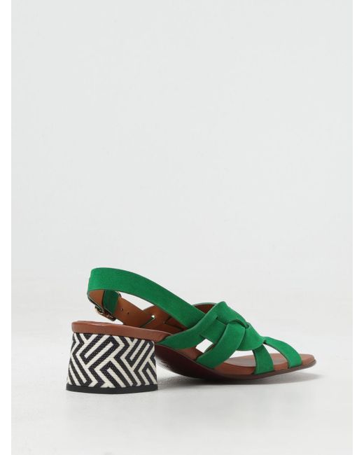 Chie Mihara Green Heeled Sandals