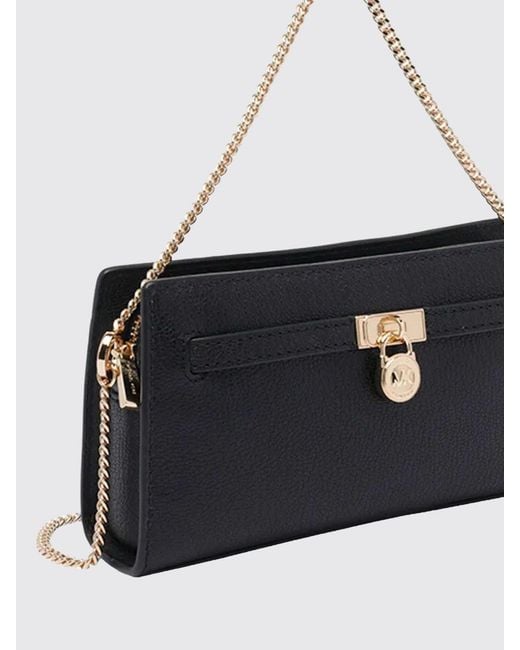 Michael Kors Black Hamilton Moderne Grained Leather Bag