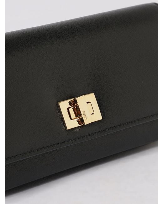 Fendi Gray Way Leather Wallet