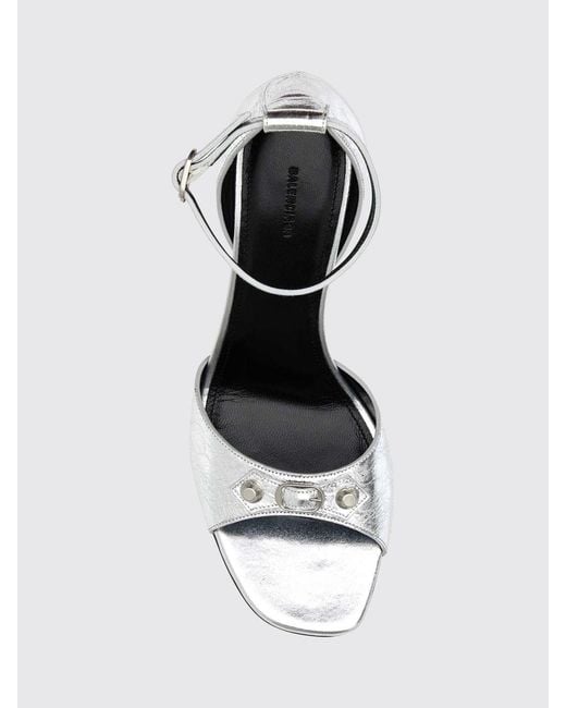 Balenciaga White Heeled Sandal