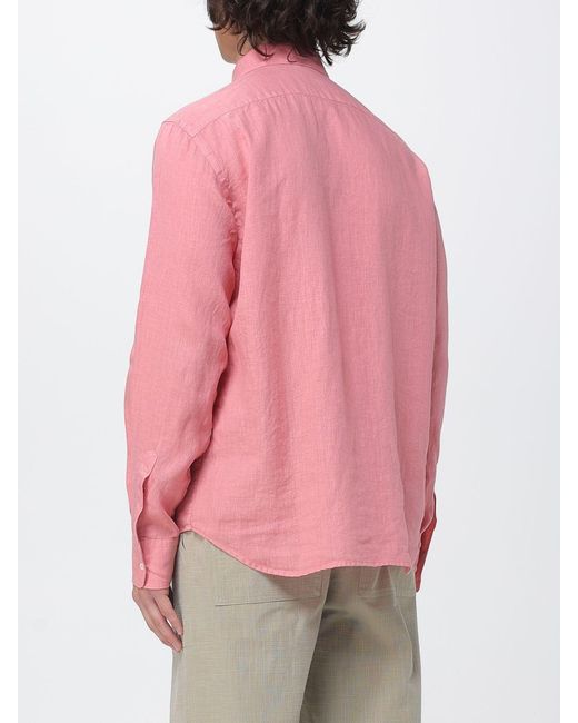 Aspesi Pink Linen Shirt for men