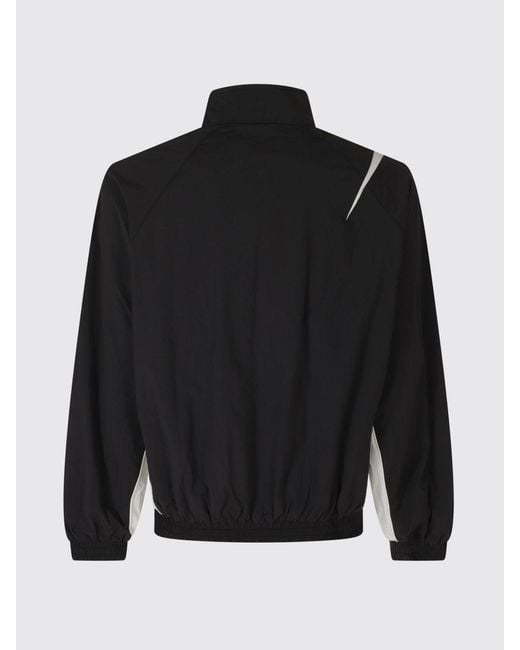 Represent Blue Nylon Bomber Jacket With High Collar And Zip Closure for men
