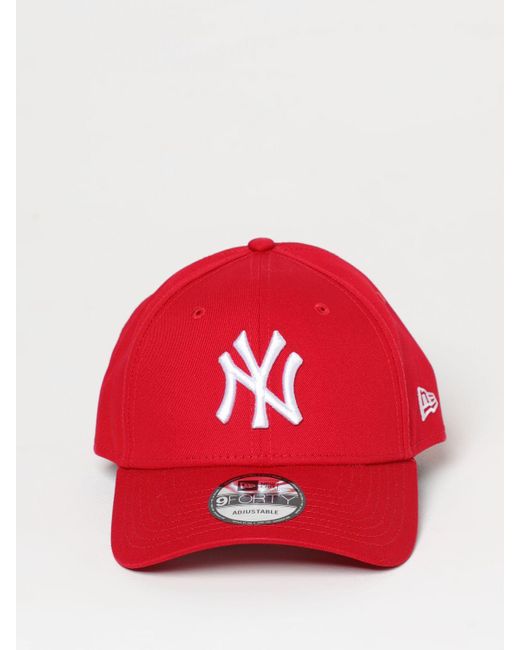 Cappello New York Yankees in cotone di KTZ in Red da Uomo