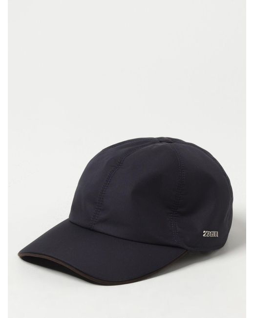 Zegna Blue Hat for men