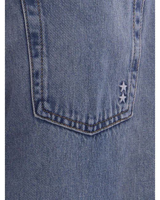 ICON DENIM Blue High-Waisted Wide Leg Jeans