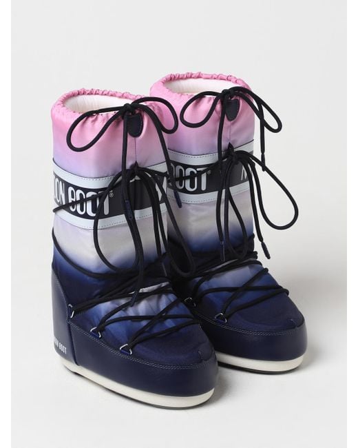 Moon Boot Blue Boots