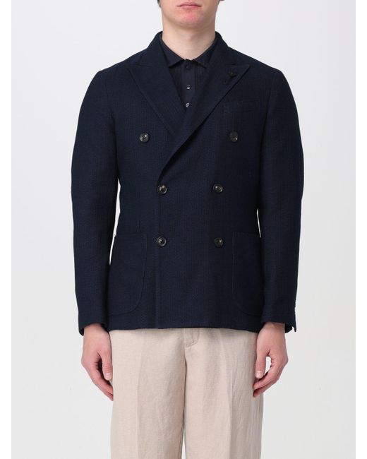 Lardini Blue Jacket for men