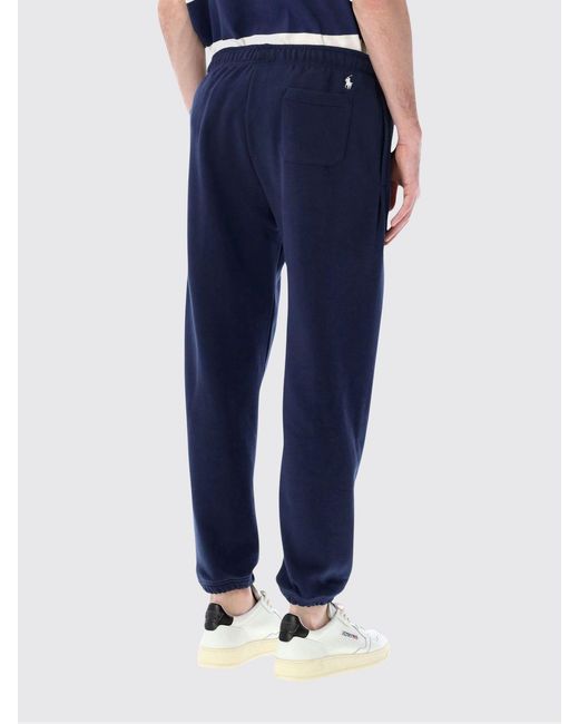 Polo Ralph Lauren Blue Cotton Blend Jogging Pants for men